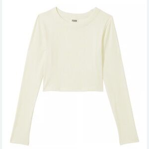 💜 PINK Victoria’s Secret Ribbed Cropped Long Sleeve 💜